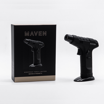 Maven Strength | Premium Handheld Angled Single Jet Table Torch Lighter