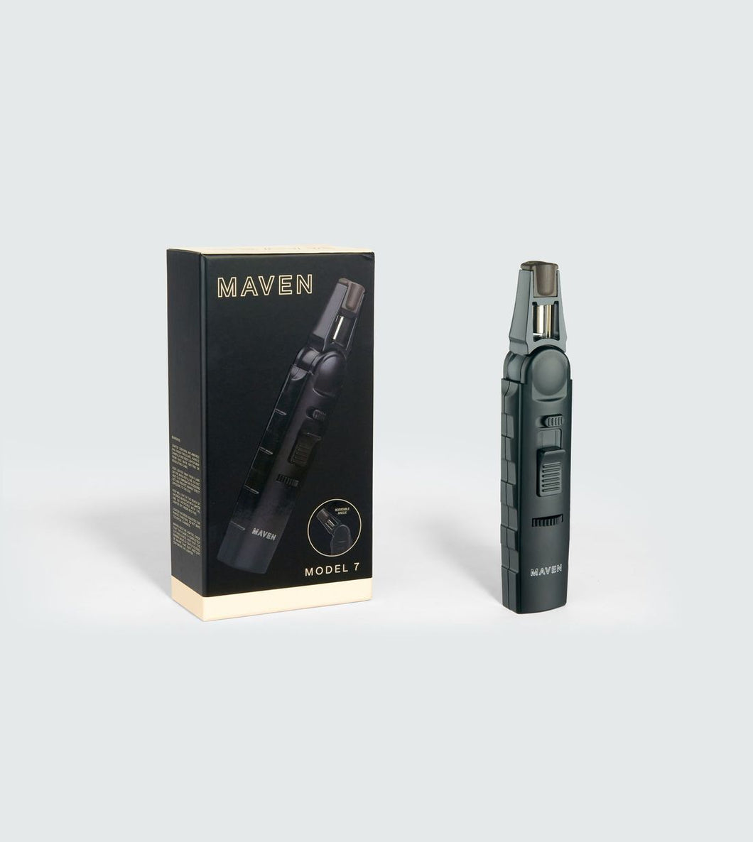 Maven Model 7 | Premium Jet Handheld Pen Torch Lighter with Adjustable Angle