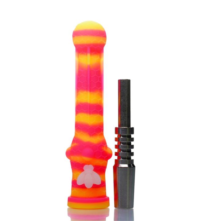 HONEY BEE SILICONE NECTAR COLLECTOR WITH THICK TITANIUM TIP