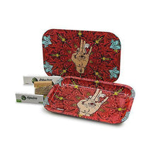 Load image into Gallery viewer, Afghan Hemp - Metal Tray Kit w/ Magnetic Lid (4 colors) ESMAT IMPORTS 
