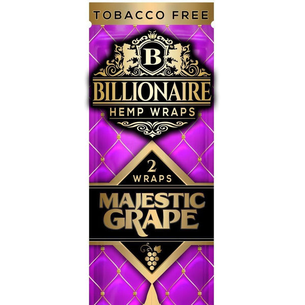 Billionaire Hemp Wraps Majestic Grape HCC Distributor and wholesaler 