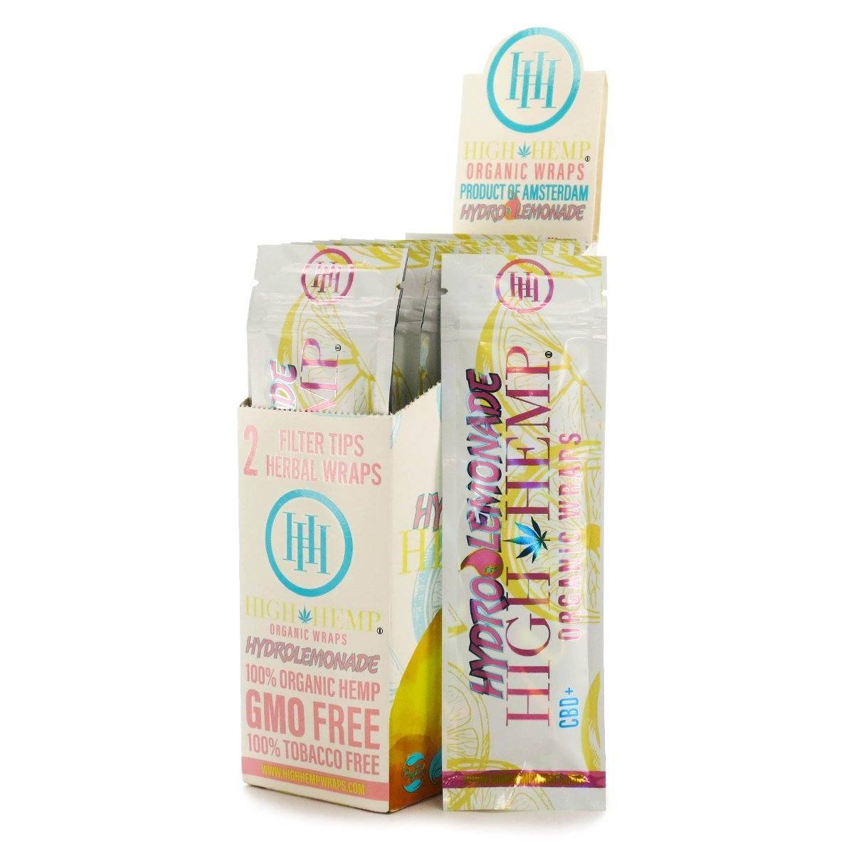 High Hemp Wraps Hydro Lemonade Flavor BDD Wholesale 