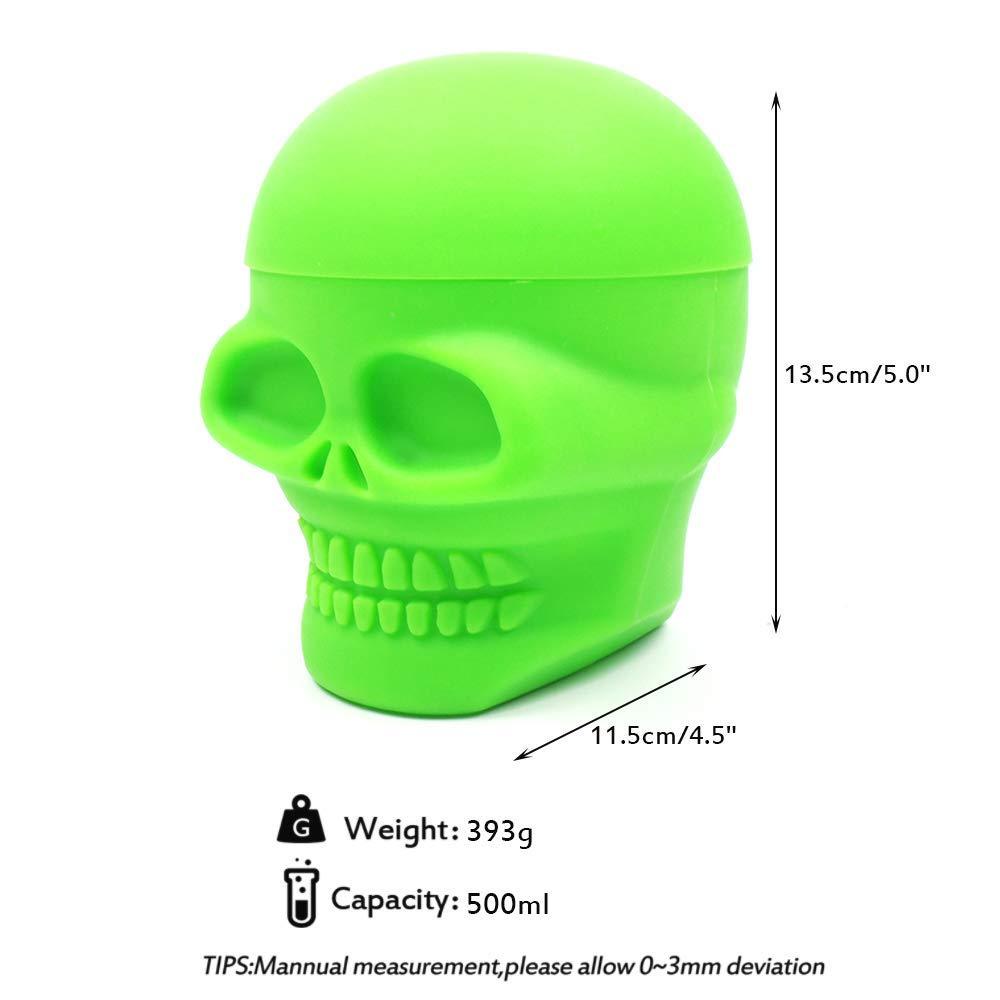 Silicone Container - Jumbo Skull (500ml) BDD Wholesale 